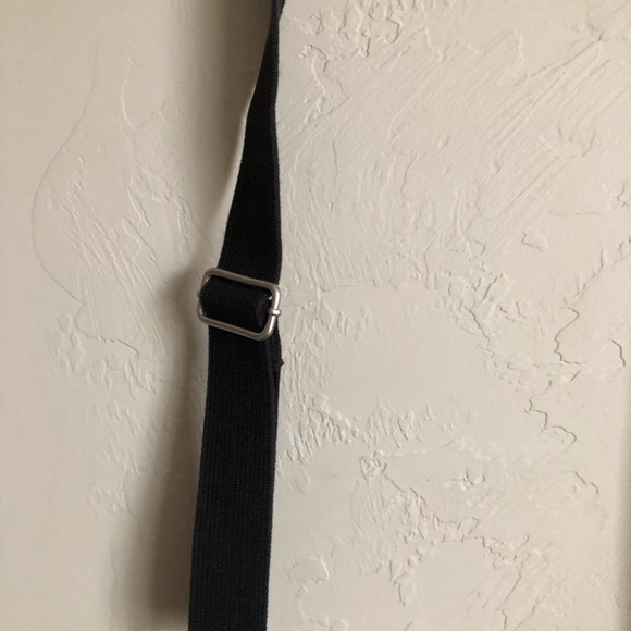 Banana Republic Black Canvas Messenger Bag - Picture 3 of 9